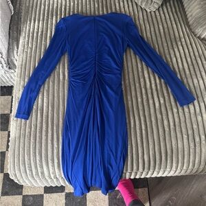 Acne Royal Blue Long Sleeve Dress